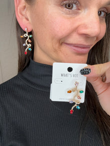 CHRISTMAS LIGHT EARRINGS