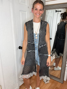 Giselle Layering Vest Black- POL