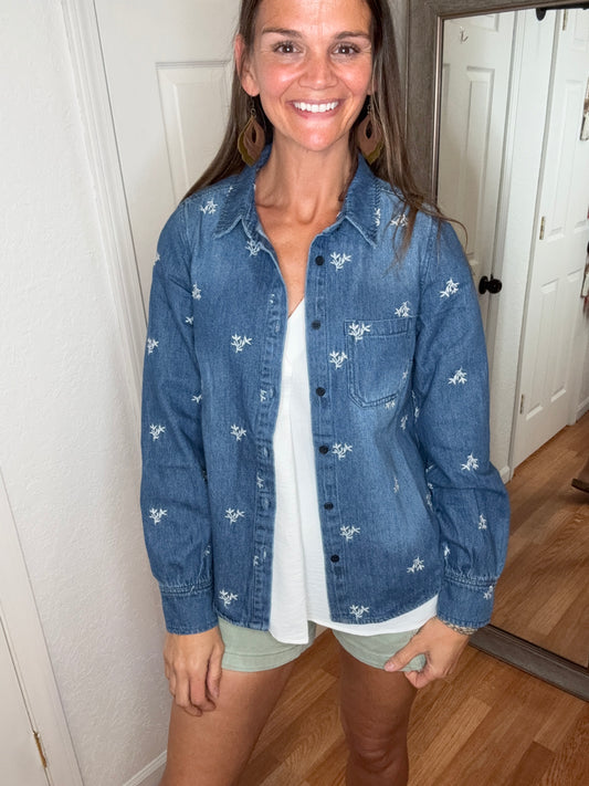 SERENITY DENIM SHIRT - RISEN
