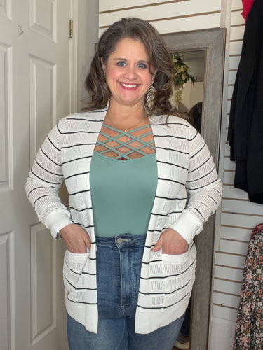 Palma Cardigan Black- Staccato