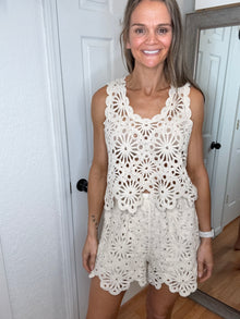 Torin Crochet Top & Shorts Set Sold Separately -  Anniewear