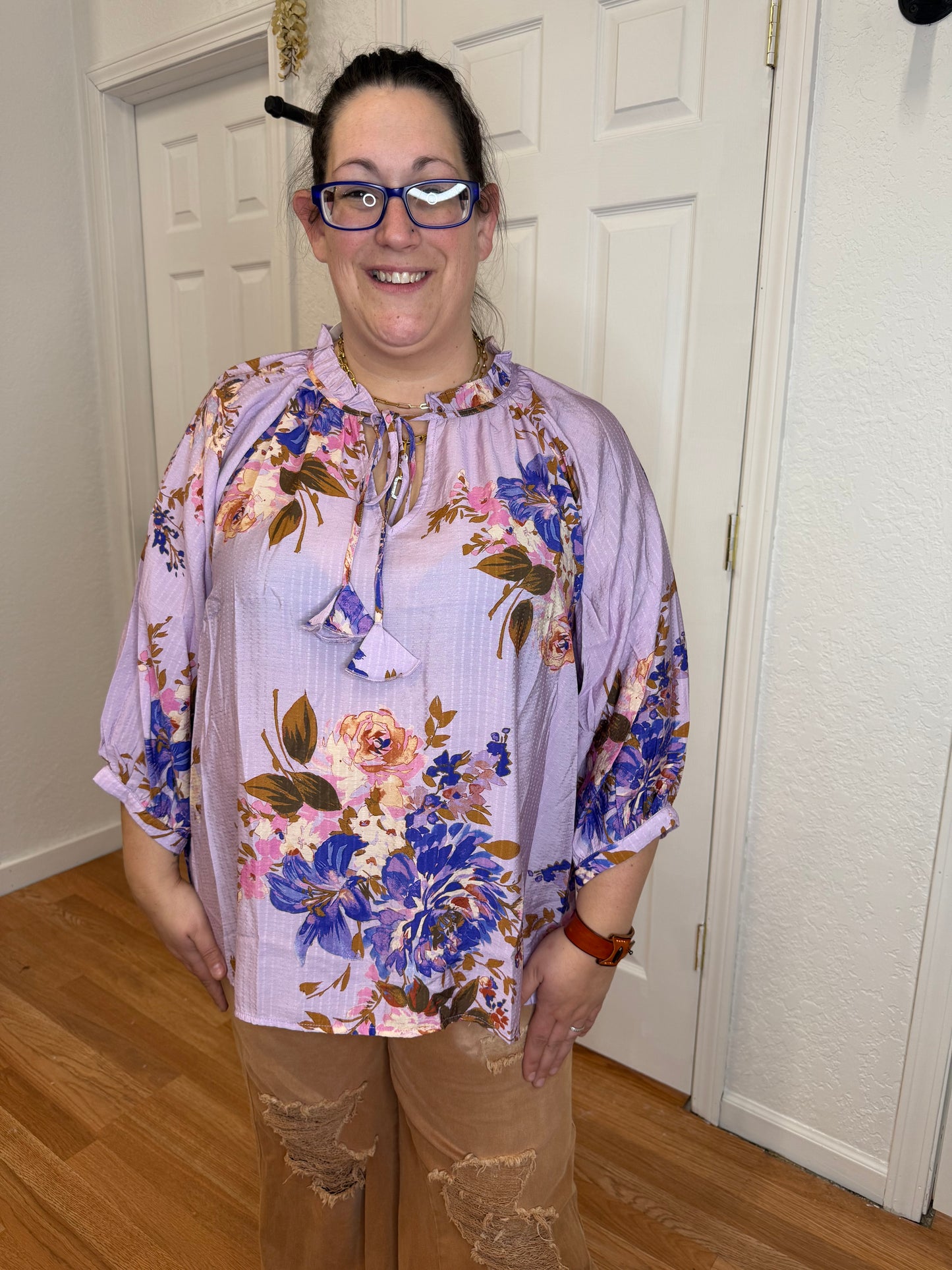 ODDI - LAVENDER FIELDS BLOUSE