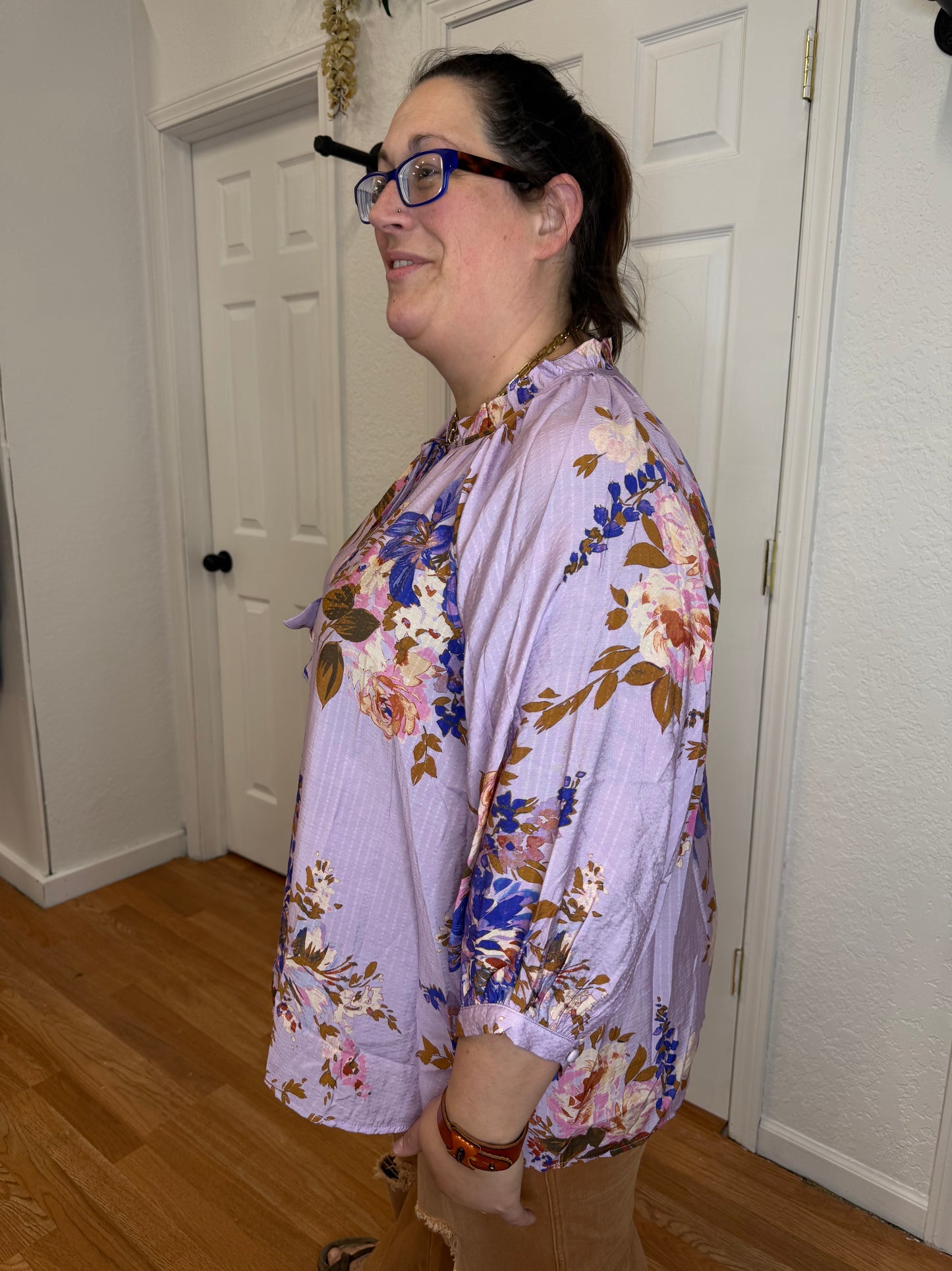 ODDI - LAVENDER FIELDS BLOUSE