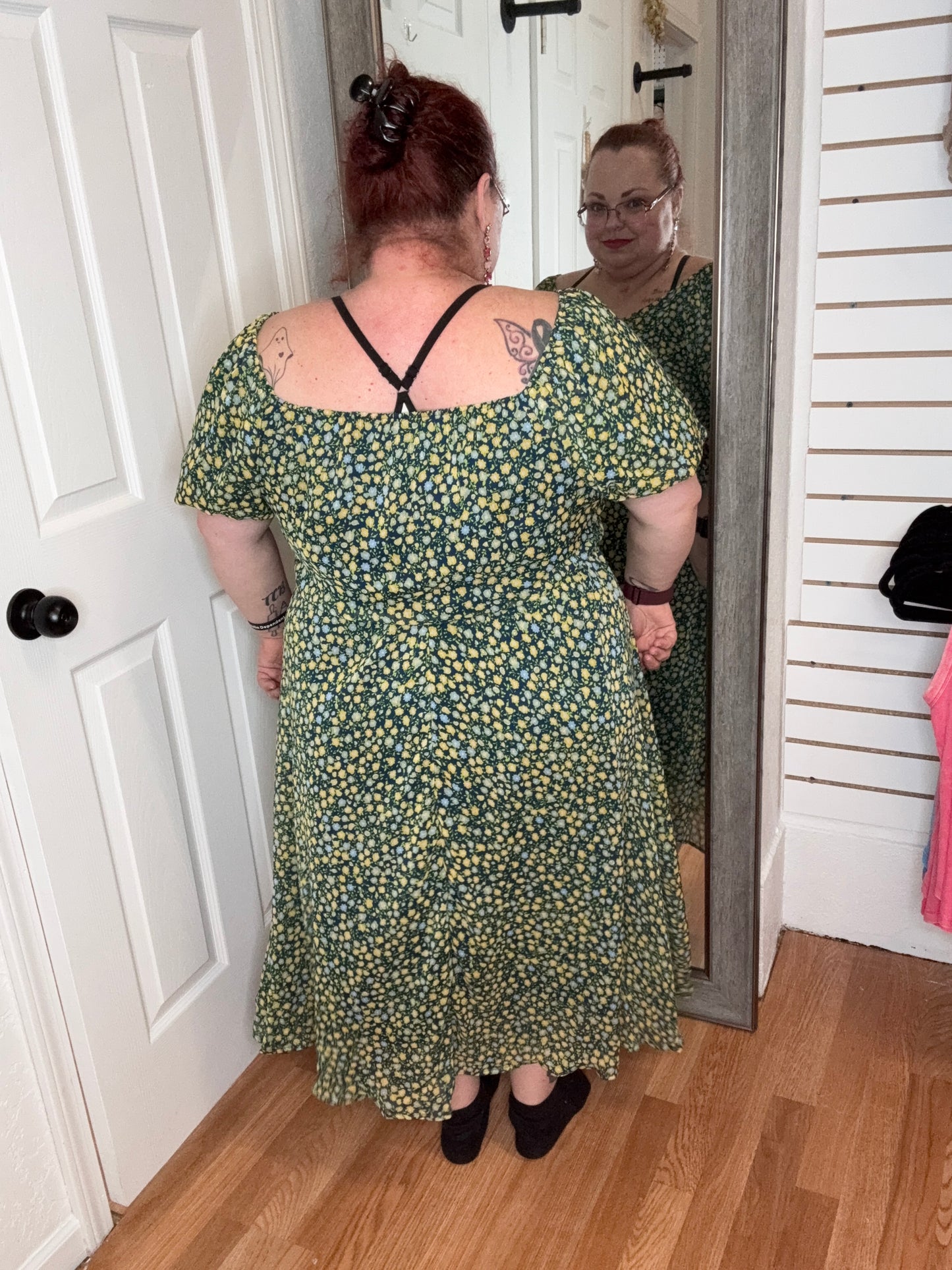 MARIETTA CHIFFON MIDI DRESS - HAPTICS