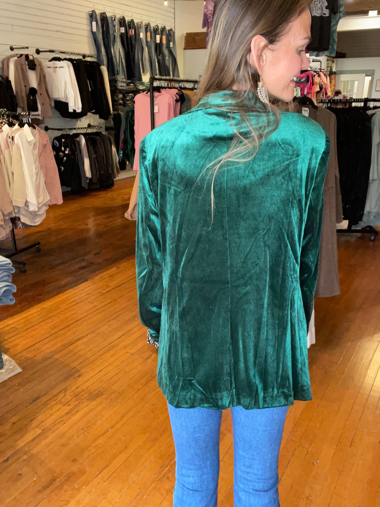 MARTHA MAE VELOUR BLAZER