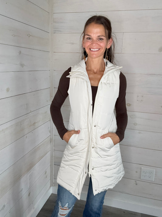 HARLOW VEST CREAM - MICHELLE MAE
