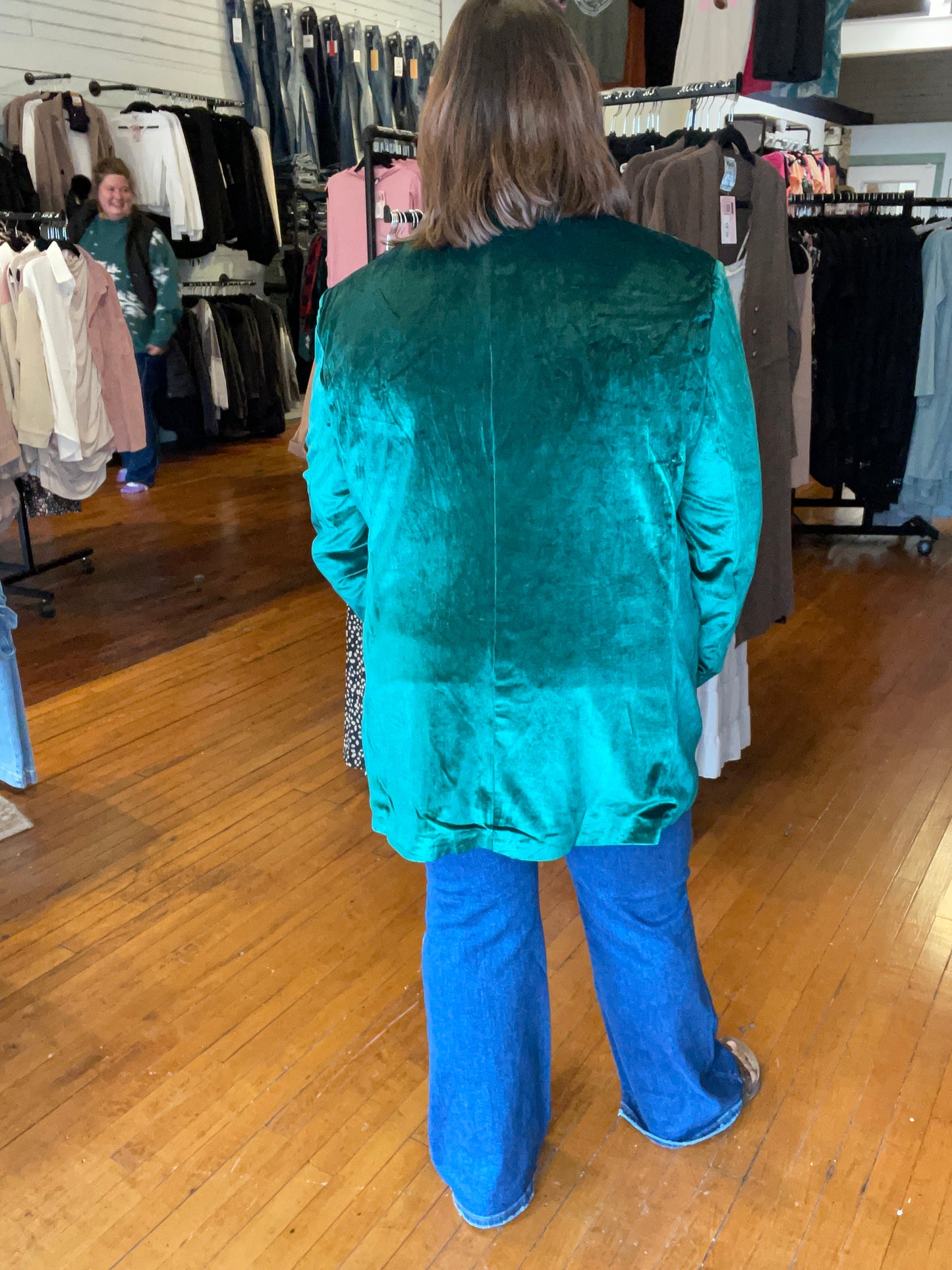 MARTHA MAE VELOUR BLAZER