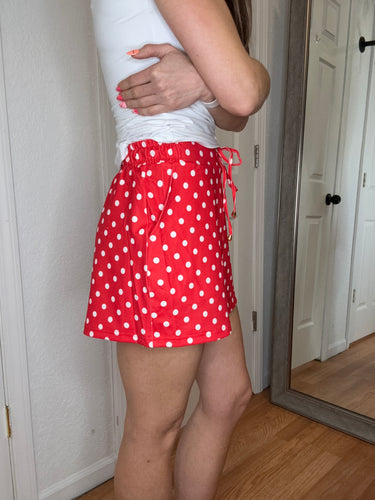 Red Polka Dot Skort Jess Lea