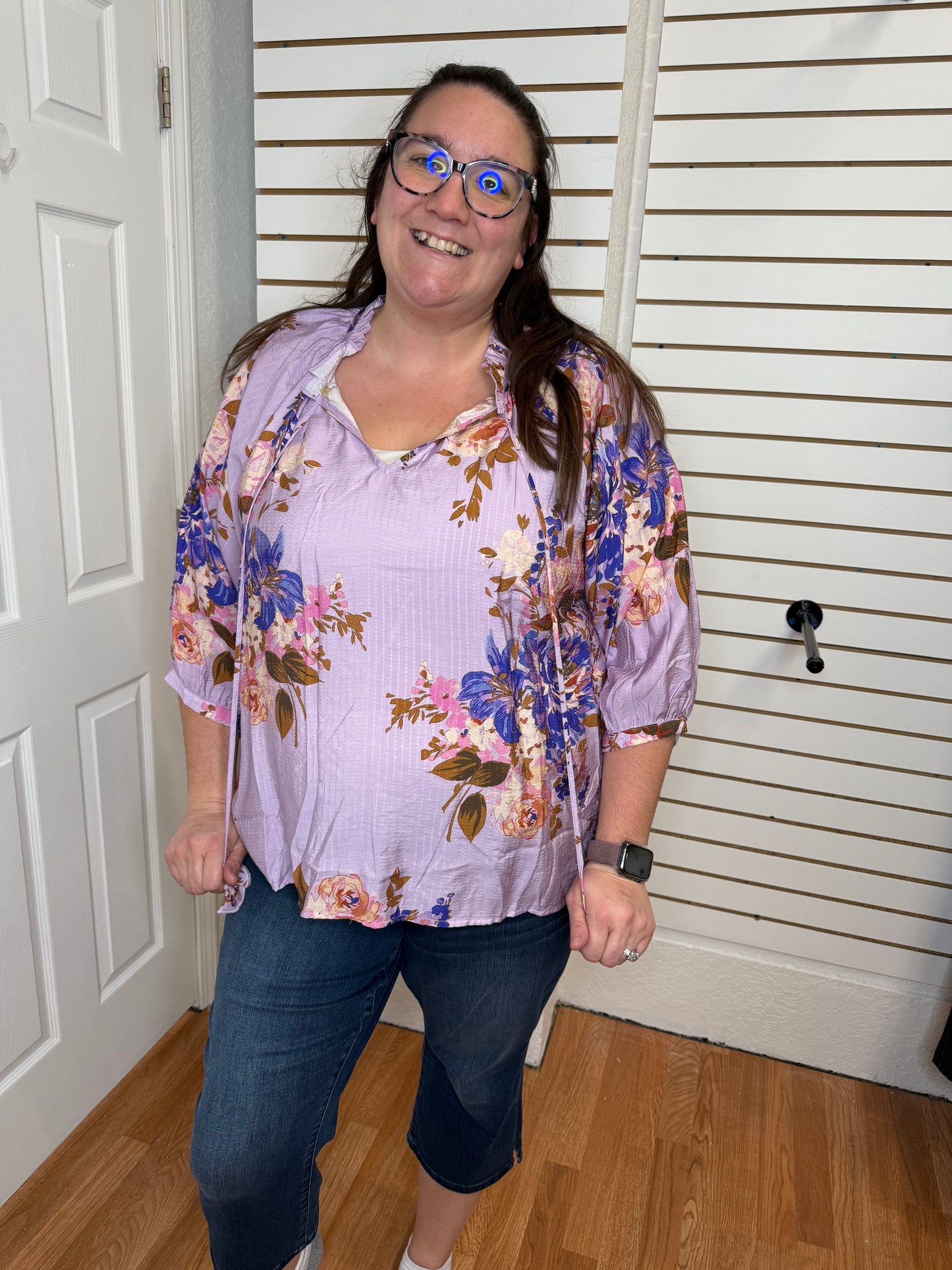 ODDI - LAVENDER FIELDS BLOUSE