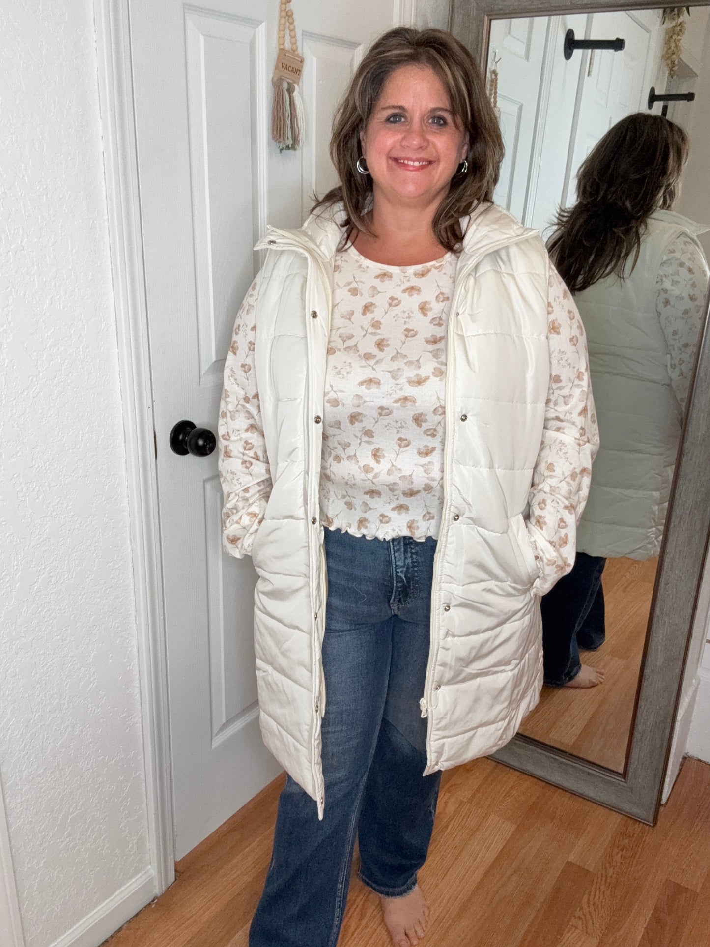 HARLOW VEST CREAM - MICHELLE MAE
