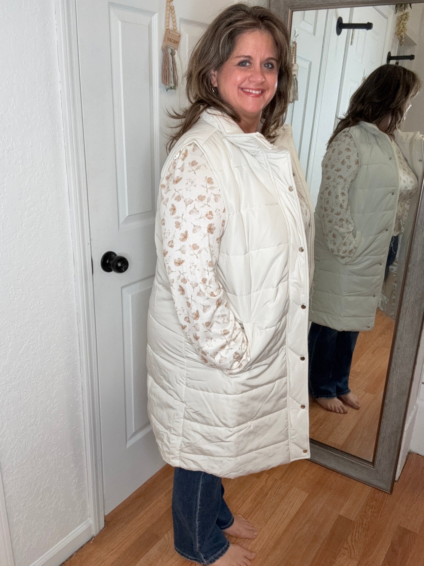 HARLOW VEST CREAM - MICHELLE MAE