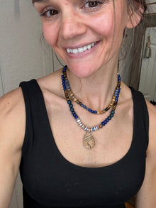 Becca Necklace Navy- Dylan Jewelry