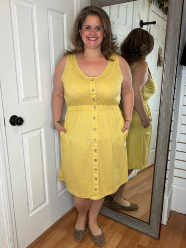 Beverly Button Dress - Michelle Mae