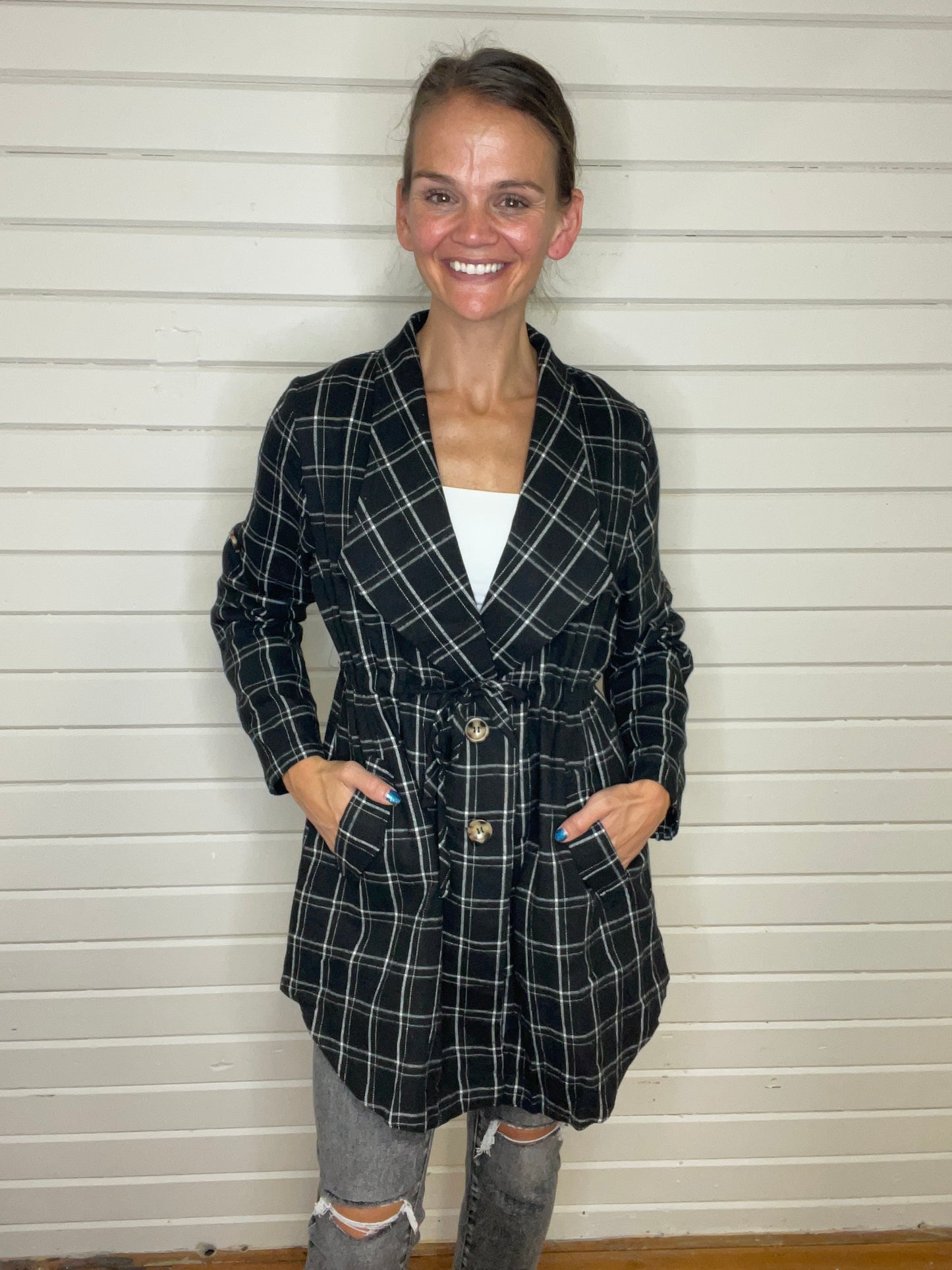 Harper Plaid Layering Jacket