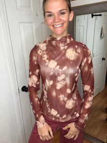 Mel Floral Mesh Long Sleeve Top- Anniewear