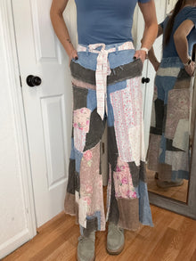 Patty Patchwork Chambray Denim Pants - Oli & Hali