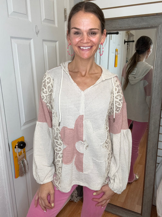 FLORAL BLISS HOODED TOP - DAVI & DANI