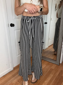 Sally Wide Leg Pant Black&White- Jade By Jane