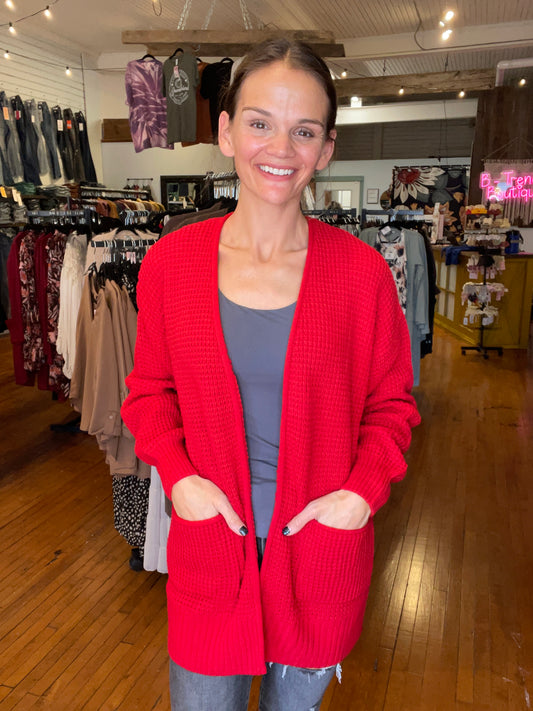 Chelsea Cardigan - Red