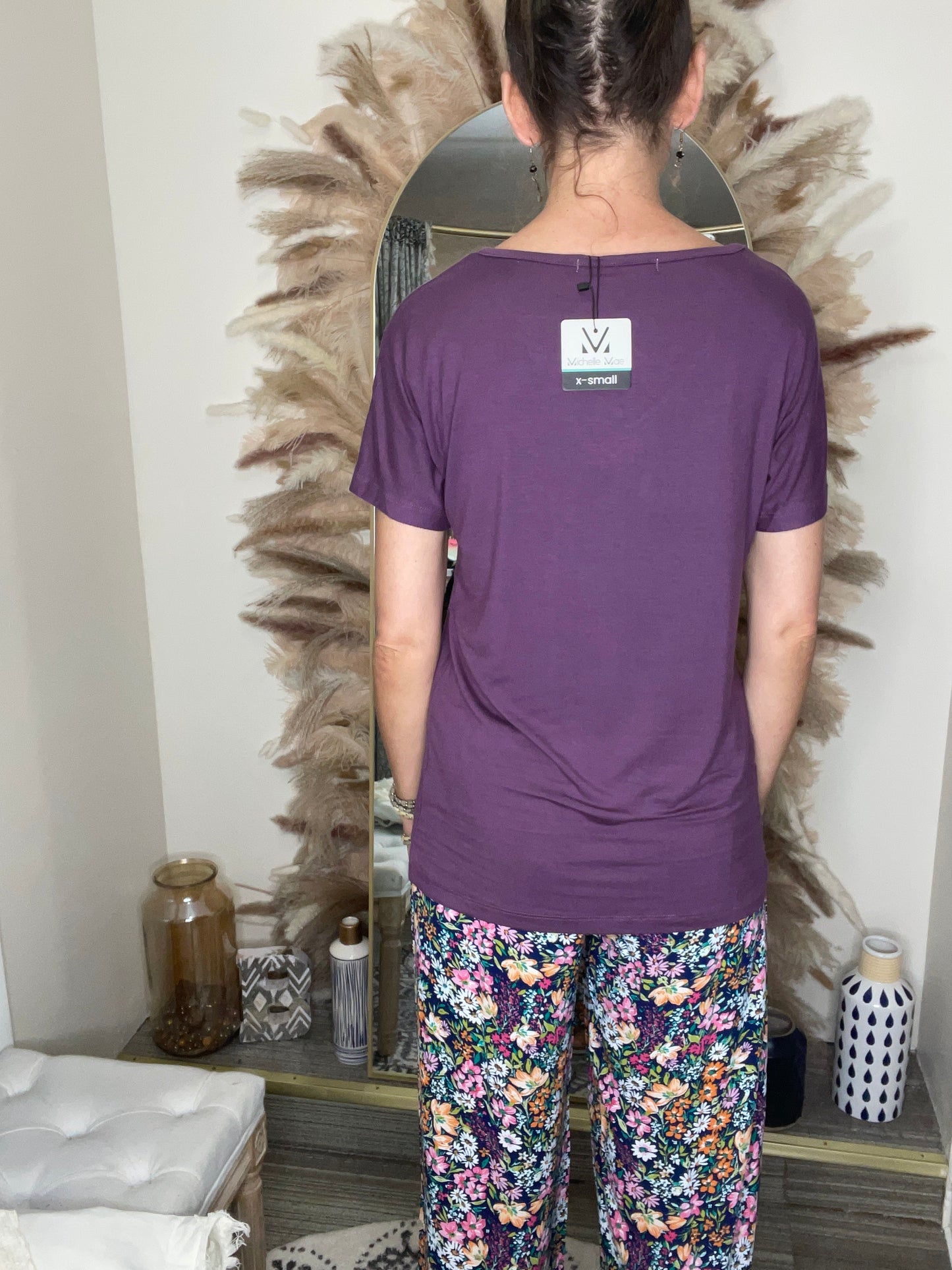 Chloe Cozy Tee - Purple