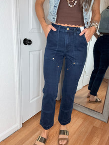 CARLEY STRAIGHT LEG DENIM JEANS - JUDY BLUE