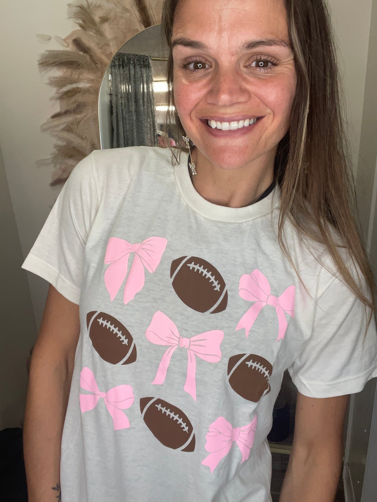 Football Bows Graphic Tee (IN STORE)