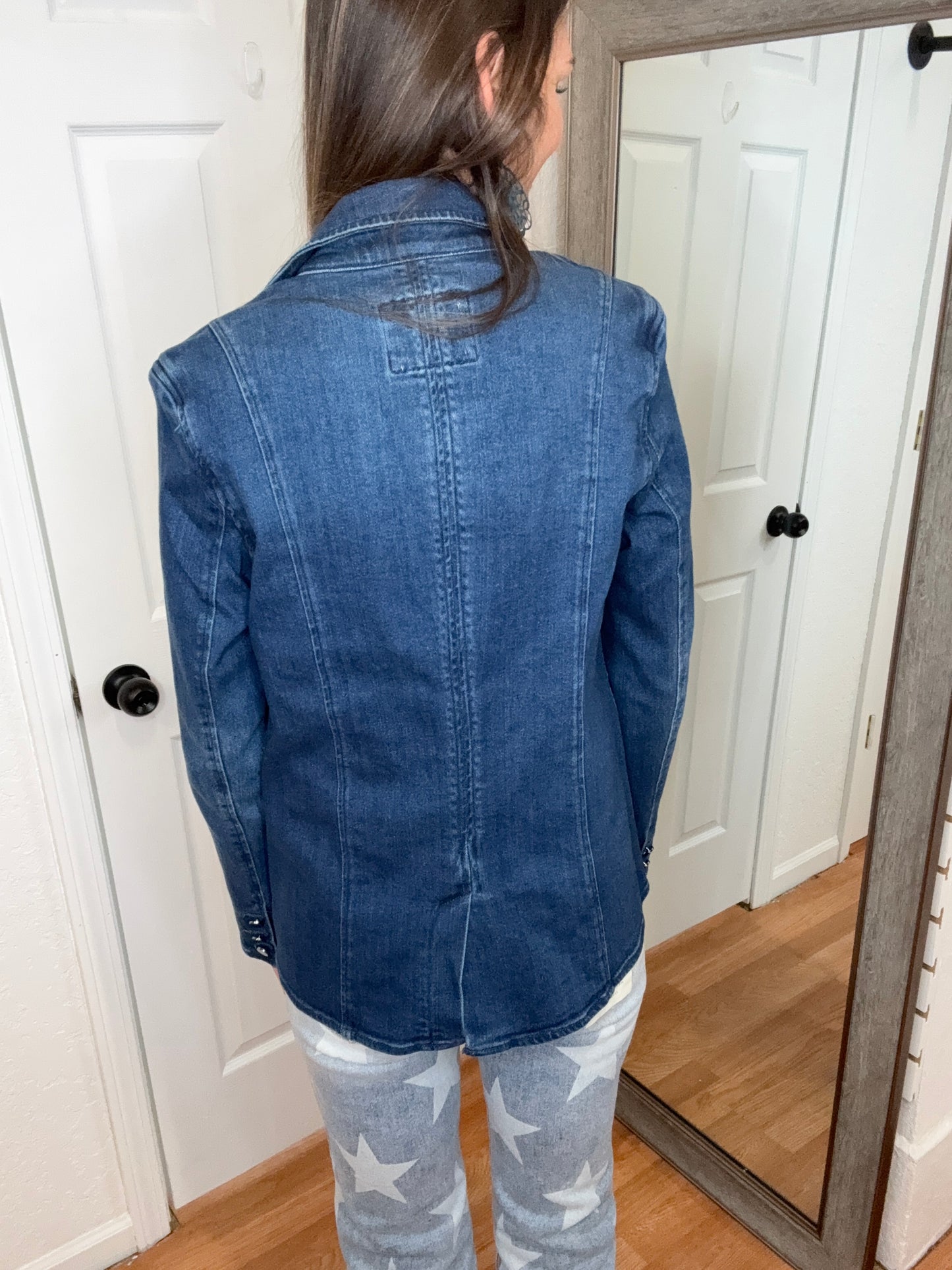 DENISE - DENIM BLAZER JACKET - RISEN