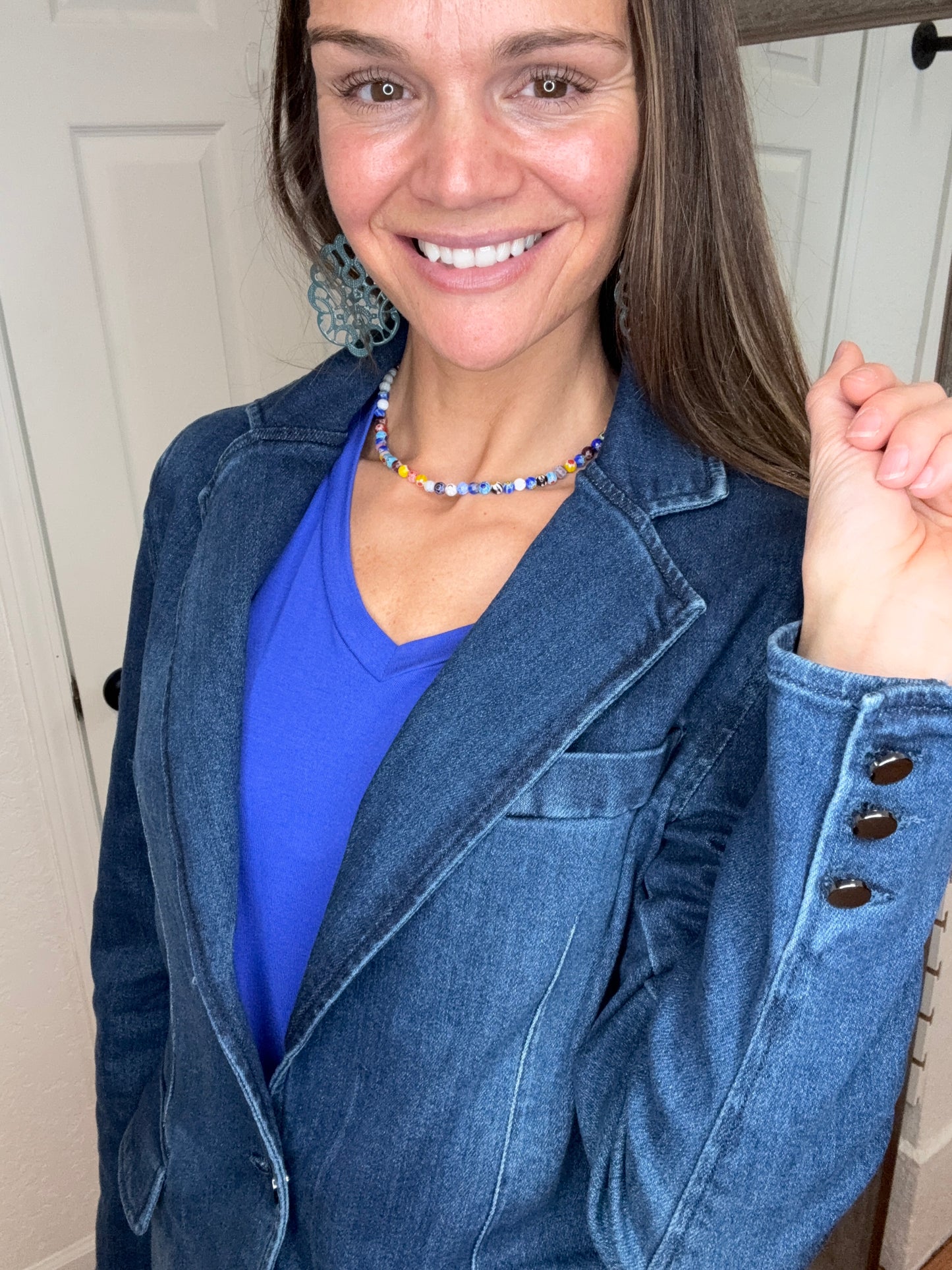 DENISE - DENIM BLAZER JACKET - RISEN