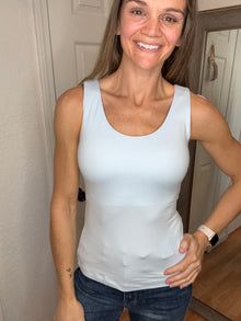 Butter Tank Top Nantucket Breeze  - Rae Mode