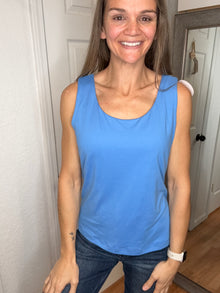 Butter Tank Top Aqua Splash - Rae Mode
