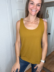 Butter Tank Top Gold Spice - Rae Mode