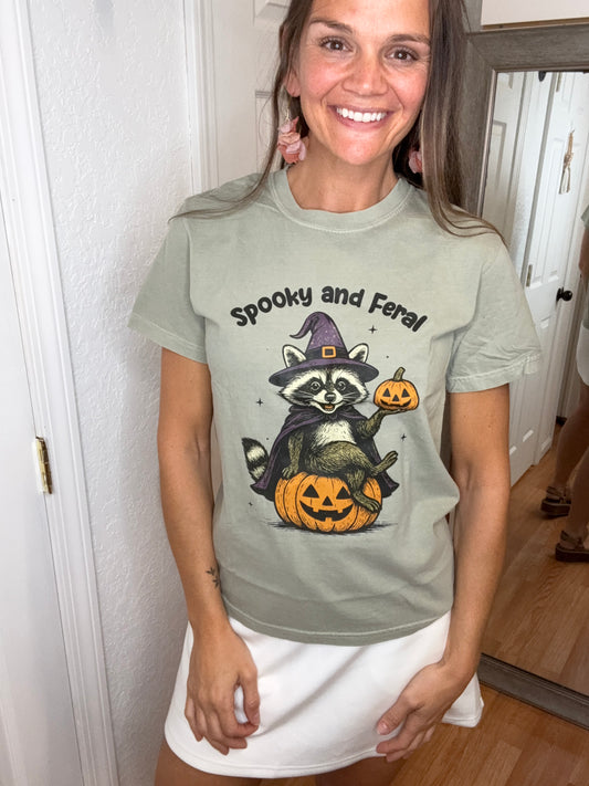 SPOOKY AND FERAL GRAPHIC TEE
