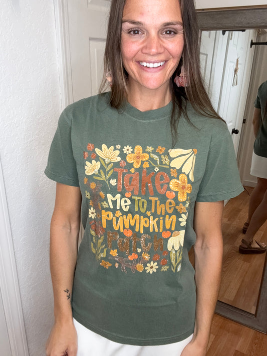 TAKE ME TO THE PUMPKIN PATCH GRAPHIC TEE