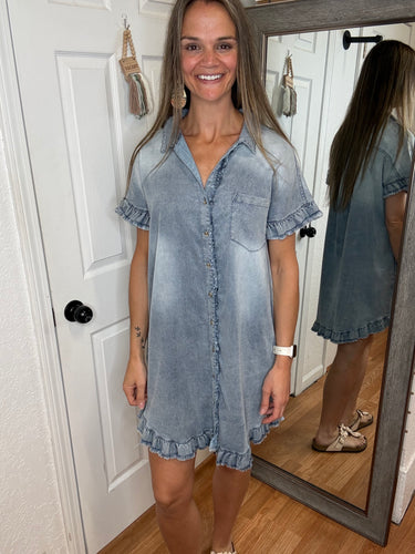Daryn Denim Dress- Heimish