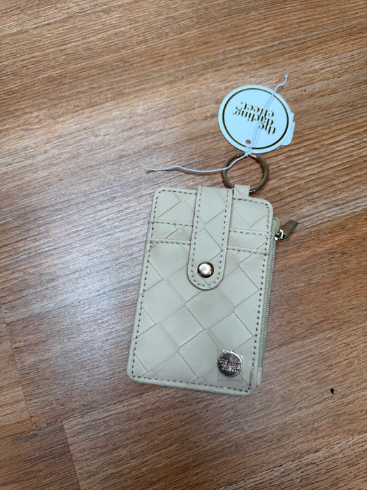 QUILTED WALLET KEY CHAIN - TAN - DARLING EFFECT