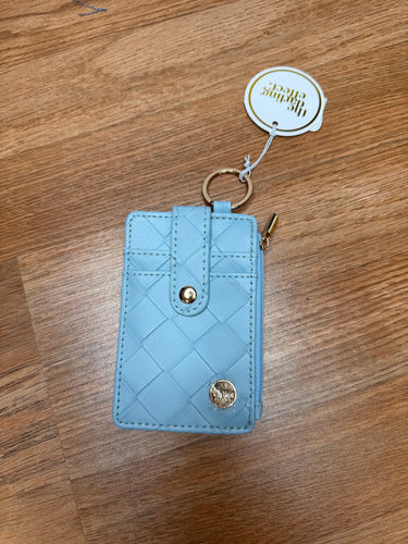 QUILTED WALLET KEYCHAIN - BLUE - DARLING EFFECT