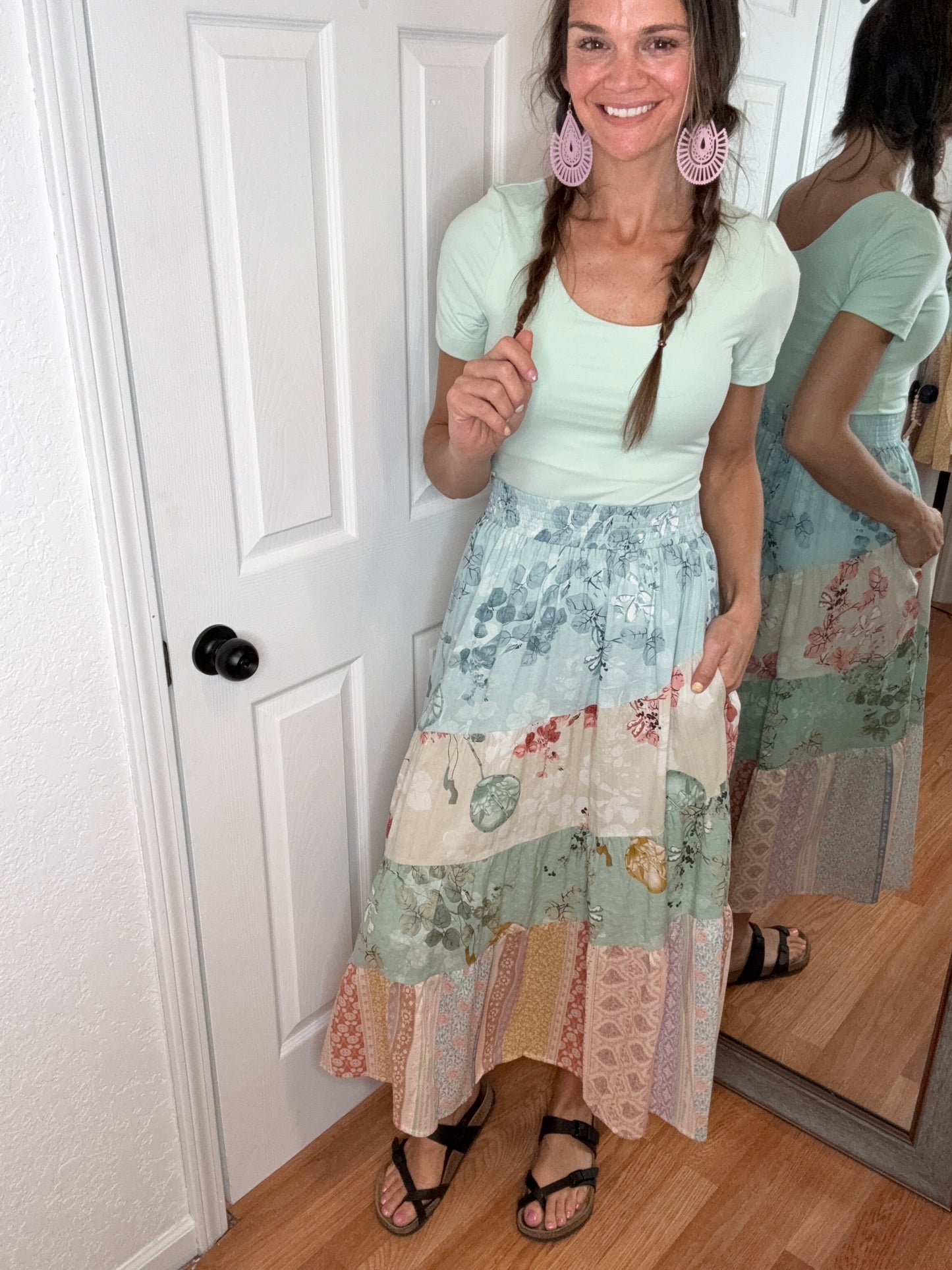 FLORAL DREAMS MIDI SKIRT - DAVI & DANI
