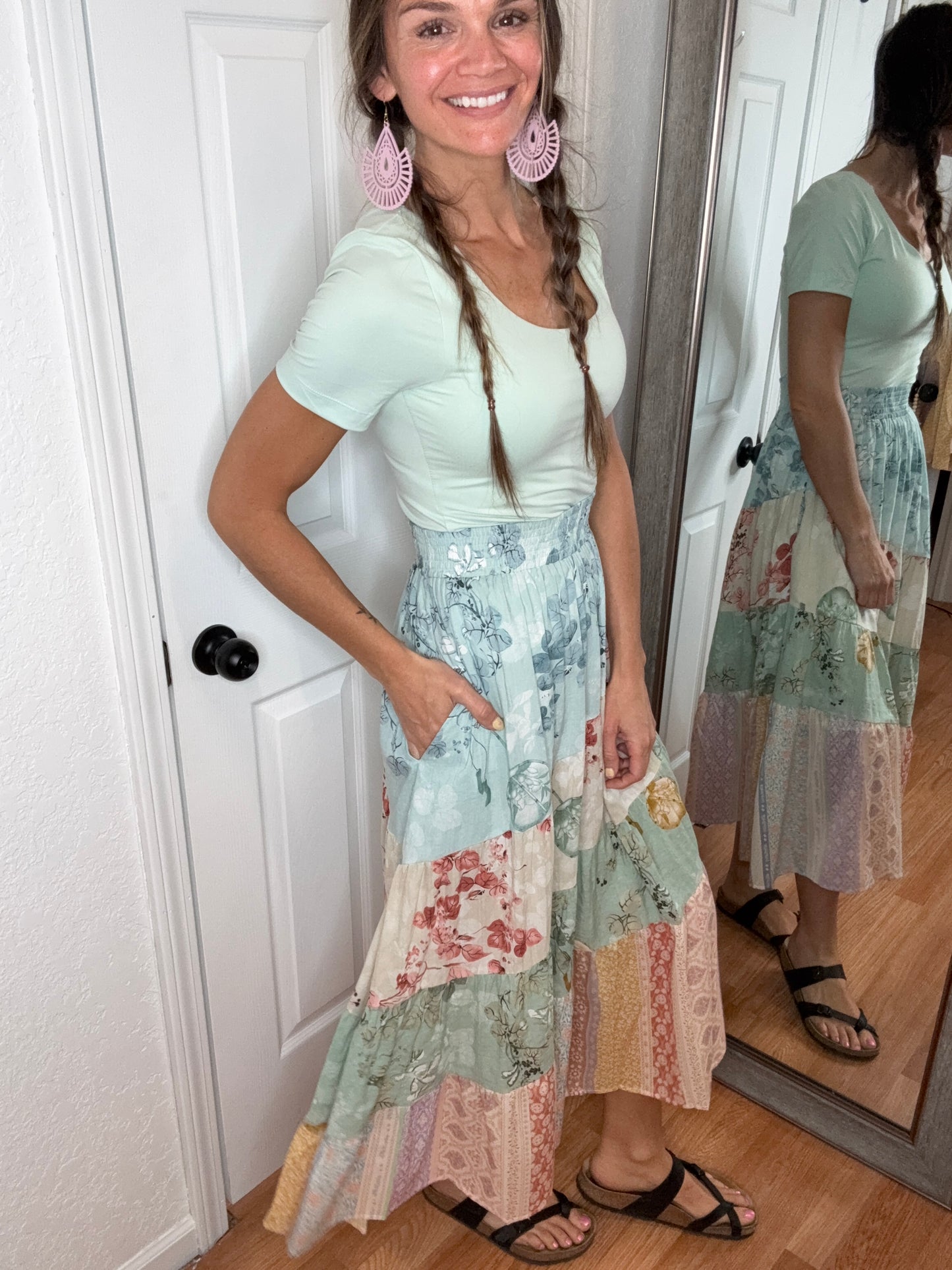 FLORAL DREAMS MIDI SKIRT - DAVI & DANI