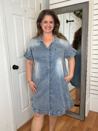 Daryn Denim Dress- Heimish