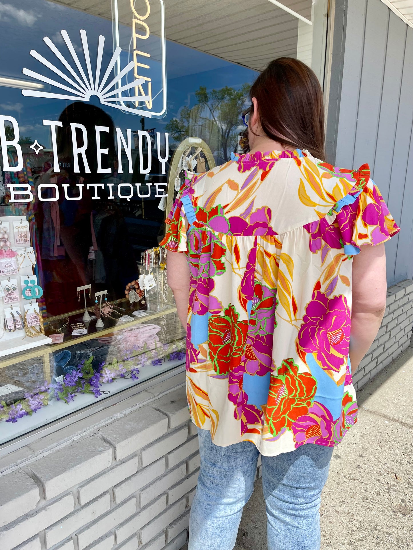 FLORAL PRINT BLOUSE