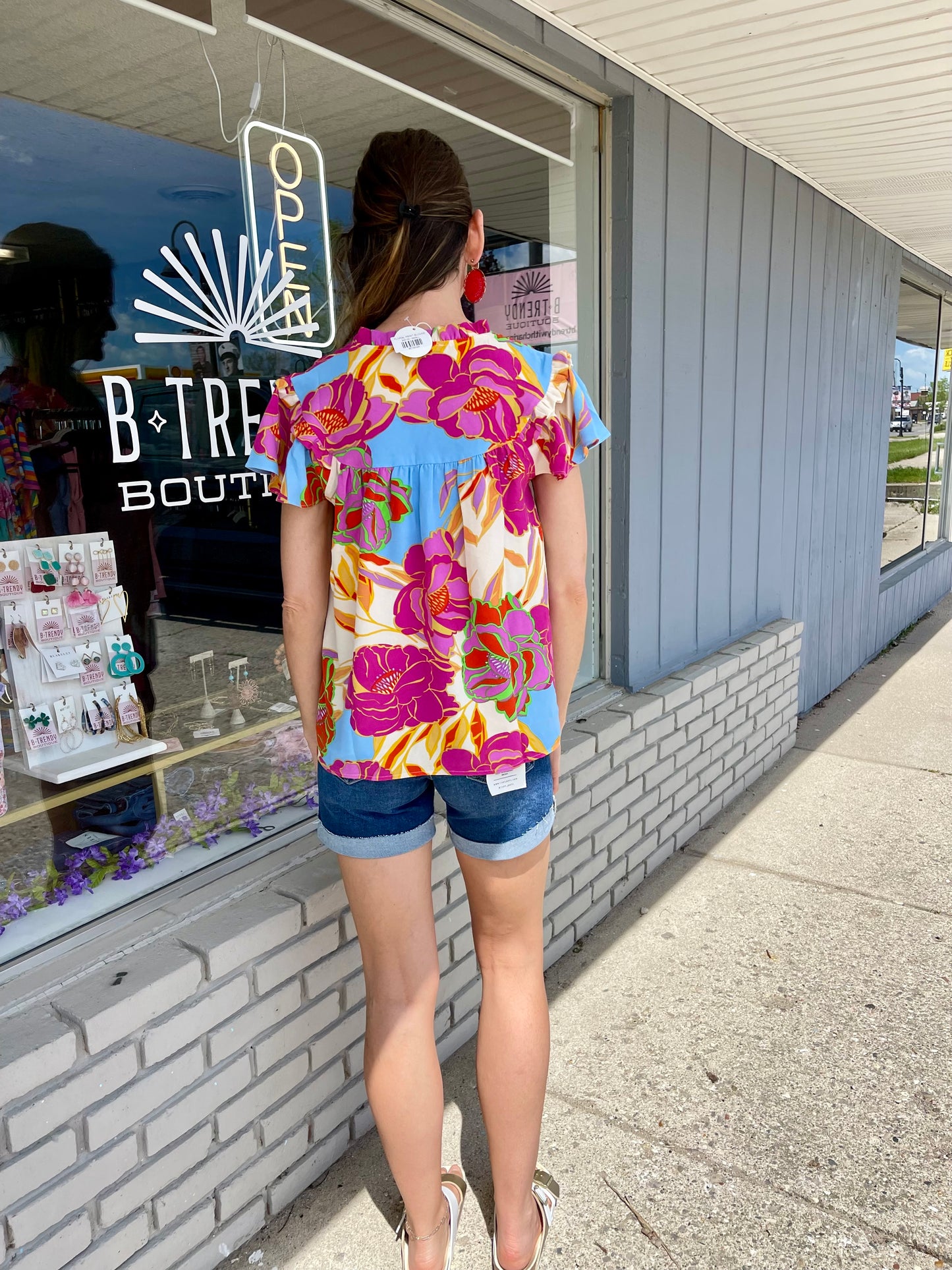 FLORAL PRINT BLOUSE