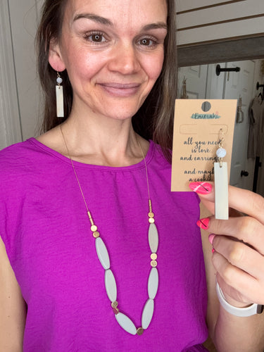 Grayson neckless and Earing Set -CEmeraki