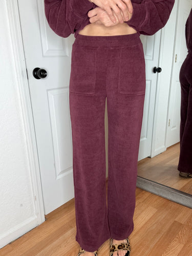 Plumly Comfy Pants Plum - Yelete