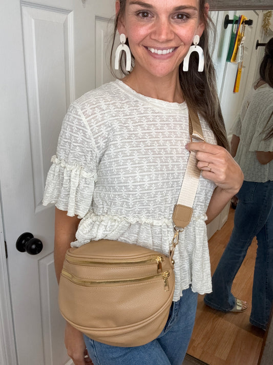 FRANNY MAE BUM BAG -MOCHA