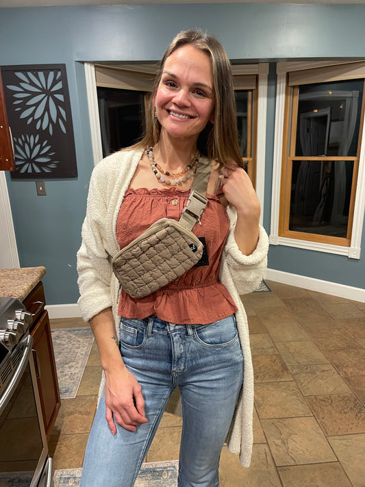 CC Quilted Puffer Fanny Pack