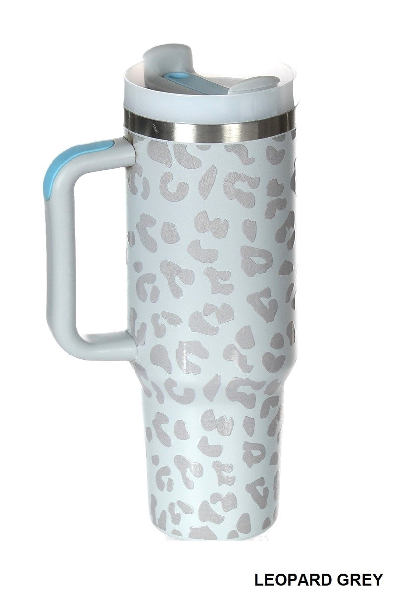 LEOPARD TUMBLER -Grey