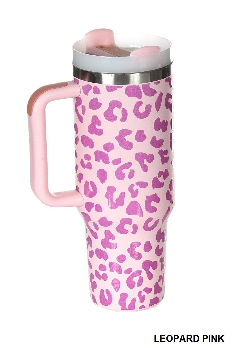 LEOPARD TUMBLER -Pink