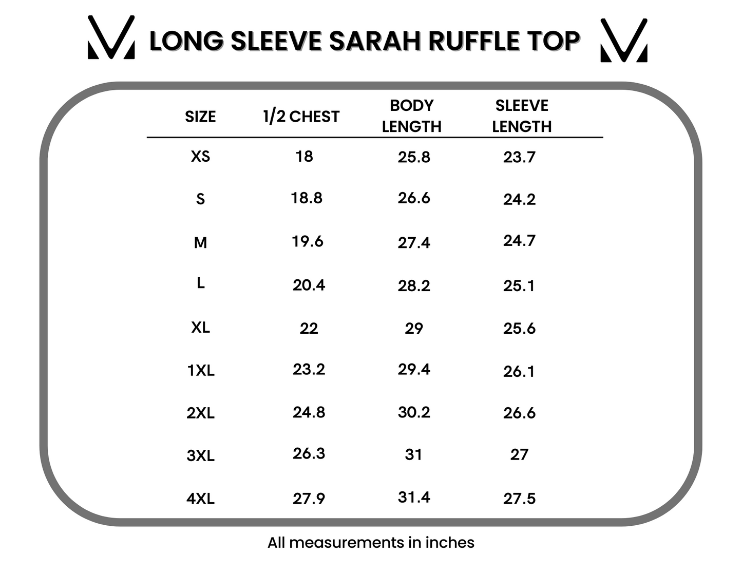 IN STOCK Long Sleeve Sarah Ruffle - Light Grey | Women's Top