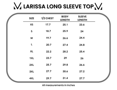 IN STOCK Larissa Long Sleeve - Teal