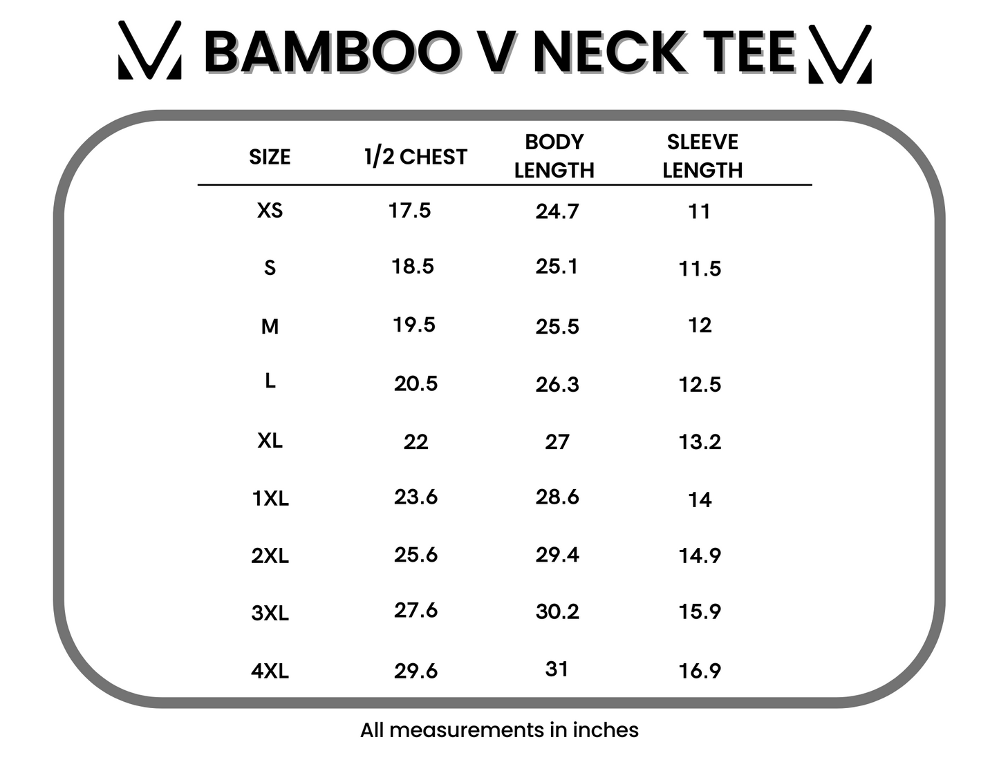IN STOCK Bamboo V Neck Tee - White